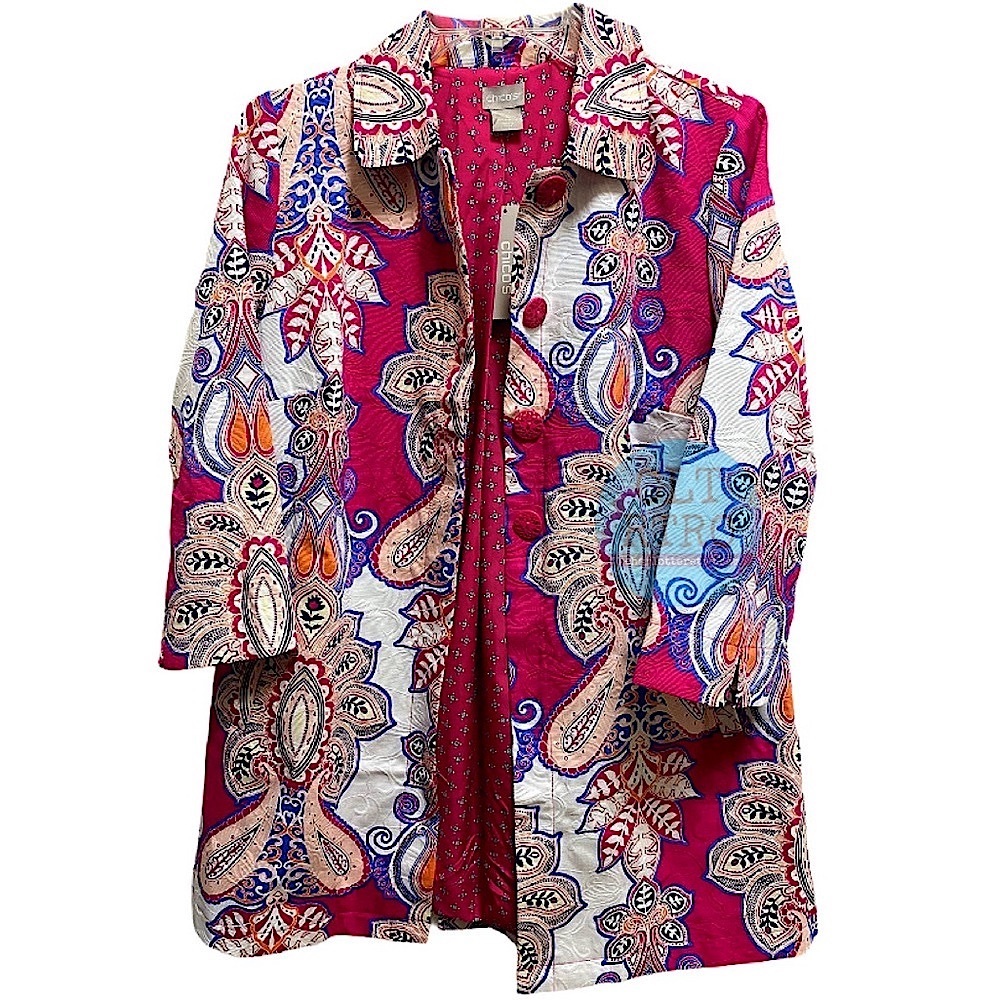 NWT Chico’s Back-Pleat Jacket w Pockets
